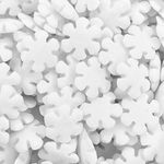 A Pinch of - Christmas White Snowflake Sugar Shapes Cake Topper Sprinkles - 25g Edible Matt Sugar Festive Cupcake Decorations - Ideal For Xmas Themed Party Cakes And Bakes