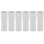 OSALADI 3 Inch Plastic Socket Replacement 6pcs Chandelier Socket Sleeves LampCandle Cover Decorative Light Bulb Socket Cover Lamp Parts