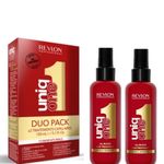 Revlon Professional UniqOne Leave In Conditioner Classic Duo Pack, Gifts For Women/Men, Hair Treatment For Shine And Frizz Control (2 x 150ml)