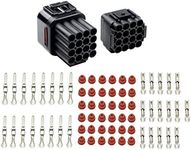 WMYCONGCONG 5 Kits 16 Pin Way Waterproof Electrical Connector Plug for Car Automotive, Fits 2.2mm Terminals Wire