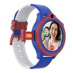 WatchOut Next-Gen+ Kids Smartwatch phone with GPS Track, Fever Alert, Heart Rate, Video Call, SOS, Safe Zone, Class Lock, Convert to AirTag, Best Gift, Boys, Girls, Age 3-13, Shark Tank (Captain Blue)