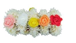 20 Pieces Assorted Arfificial Rose & jasmine Flower Hand Gajra Braclet For Wedding Favor For Women And Girls, Wedding Braclete Cum Bun Holder Gajra - Style Speaks