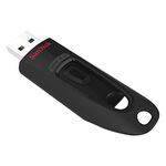 SanDisk 128GB Ultra USB 3.0 Flash Drive, USB stick, memory stick with transfer speeds up to 130MB/s, Password protection, RescuePRO Deluxe software for data recovery, Black