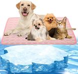 Mojonnie Dog Cooling Mat, Pet Cooling Pads for Dogs, Summer Cooling Bed for Cats, Portable Pet Cooling Cushion for Home or Outdoor