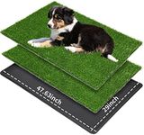 LOOBANI Dog Grass Pad with Tray Large, Dog Litter Box, Indoor Dog Potties for Apartment and Patio Training, with 2 Packs Dog Grass Pee Pads for Replacement
