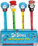 Raymond Geddes Dr. Seuss 3D Character Ink Pens (Pack of 12)