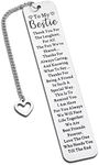 VANLOVEMAC to My Bestie Gifts Bookmark Friend Gifts for Women, Friendship Gifts for Book Lover, Sentimental Gifts for Friends Coworkers Girls Sister Birthday Christmas Graduation Gifts