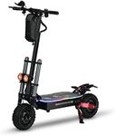 Electric scooter adult,Total Power 6000W，Max Speed 95KMH, 105KM Long Range Battery,60V Dual Drive, 11-inch Wheels, Foldable Off-Road Electric Scooter Adults with Removable Seat