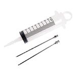 MultiDepot Browin 311101 Meat Injector with 2 Injection Needles, 100 ml, for the Preparation of Meats, Cold Cuts, BBQ, Stainless Steel