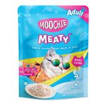 PETS EMPIRE Moochie Tuna & Chicken Breast Treat for Adult Cat (70g x 36 Pouches) | Rich Protein Low Fat, Highly Digestible Healthy Cat Treat | Healthy Cat Snacks | Creamy Treats for Cats and Kittens