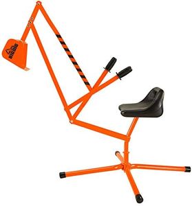 The Big Dig Special Edition Digger Excavator Ride On Crane and Pretend Play Construction Toy, Orange