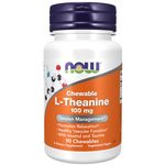 Now Foods L-Theanine100 mg 90 Chewables Tablets