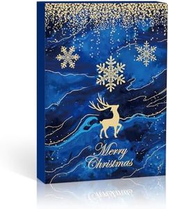 MJartoria Advent Calendar 2025 for Women-Royal Blue Jewelry 24 Days Christmas Countdown-Inclued Royal Blue Snowflake Metal Charms Beads DIY Necklaces Bracelets Making Kit Jewelry Surprise Gifts