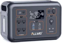 ALLWEI LiFePO4 Portable Power Station 1200W, 1008Wh Solar Generator with UPS Mode, 1.5Hrs Fast Charge, 4 AC Outlet(Surge 2400W), Power Battery Generator for CPAP Camping Outdoor Emergency