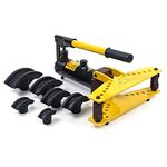 WilTec XPOtool 6 Ton Hydraulic Pipe Bender up to 90° with 6 Dies for Metal Tubes with 6.35–25.4mm Diameter