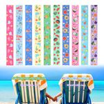 10pcs Towel Bands for Beach Chairs, Elastic Towel Clips for Chairs Pool Chair Towel Bands Beach Sun Loungers Towel Straps for Summer Pool Beach Vacation Essentials