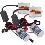 Eseastar 9005 HB3 HID Conversion Kit with 2 6000K Xenon White Bulbs and 2 35W 12V Ballasts