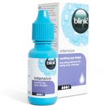 Blink Intensive Soothing Eye Drops for Dry Eyes - Instant and Long-Lasting Lubricating Eye Drops for Tired Eyes with Hyaluronic Acid, Suitable for Contact Lens Wearers, Refreshing Eye Drops, 10 ml