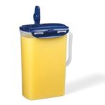 Starfrit LocknLock Plastic Juice Container - 68oz/2L - Airtight & Leakproof - 4-Sided Locking Lid