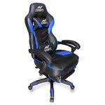 Ant E Sports GameX Royale PU PVC Cover, 90-165 Degree tilt Adjust, Class 4 Gaslift with Adjustable Armrest Gaming Chair (Blue Black)