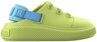 mini melissa Charlie Sneakers for Little Kids, Green/Blue, 8