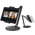 Inifispce Surface Pro Stand, iPad Pro 12.9 Holder, Multi-Angle Adjustable Tablet Stand Holder for 4.7''- 13'' Screen Microsoft Surface Pro Series, iPad Pro 11/12.9, iPad, Mini, Air and More (Black)