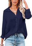 Womens Blouse Casual Long Sleeve Sh