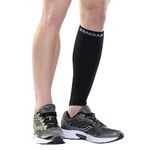 Zensah Calf/Shin Splint Compression Sleeve (singe sleeve), Black, Small/Medium