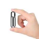 MatLogix Spy Keyring Voice Recorder Hidden 16GB Professional Mini Digital Audio Voice Recording Device with Long Recording Time Upto 15 Hours - Silver