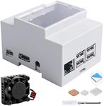 GeeekPi Case for Raspberry Pi 3B+/3B on DIN Rail - Modular Box for Electrical Panels,Raspberry Pi 3 Case with Fan,Raspberry Pi Heatsink for Raspberry Pi 3B+/3B