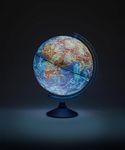 Exerz 25cm AR Globe Illuminated Cable Free LED Light - Physical Map (Day) - Consellation Globe (Night)- Augmented Reality App iOS - Light up globe