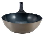 12" (26 cm) Green Ceramic Wok by Ozeri, with Smooth Ceramic Non-Stick Coating (100% PTFE and PFAS Free)