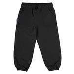 Jan & Jul Toddler Girl Boy Waterproof Pants Puddle-Dry Rain Pants (Single-Layer: Black, 2T)