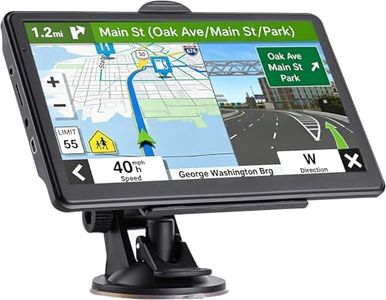 GWURXT 7 Inch GPS Navigator for Car Truck RV, Voice Guidance, Speed Alerts, Custom Routing, HD Touchscreen, 2026 Latest Map with Free Lifetime Updates