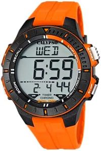 Calypso watches - K5617/4 - Montre Homme- Quartz Digital - Alarme/Chronomètre/Eclairage - Bracelet Plastique Noir