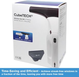 CubeTECH Cordless Window Vacuum Cleaner – Lightweight, Rechargeable