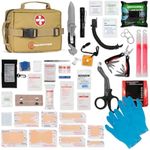 Surviveware 119 Pcs Comprehensive Premium Survival First Aid Kit - Medical Emergency Kit for Travel Camping Gear, Home Essentials & Outdoor Emergencies - HSA & FSA Eligible Survival Kit