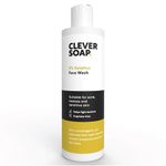 Clever Soap 3% Sulphur Face Wash - Exfoliating Blemish Control Cleanser - Antibacterial, Sensitive Sulfur Soap - Fragrance Free Formula