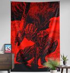 ComicSense.xyz Anime Inspired Cursed Tapestry Anime Theme Backdrop For Wall Hanging Home Decor Bedroom Living Room - 84 X 58 Inches