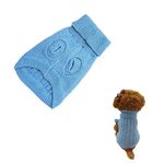 Veewon Dog Warm Coat Cute Pet Puppy Cat Jumper Sweater Knitwear Apparel Clothes, Blue (XS)