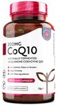 CoQ10 200mg - 120 Vegan Capsules of High Strength Co Enzyme Q10 (4 Months Supply) - 100% Pure and Naturally Fermented Ubiquinone Coenzyme - No Synthetic Additives - Made in The UK by Nutravita