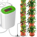 GOTVUGE Automatic Watering System, 8 Drop Arrows House Plants Drip Irrigation Kits with Programmable Timer, LED Display & USB Power, Indoor Irrigation System for Potted Plants.