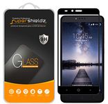 Supershieldz [2-Pack] for ZTE (Grand X Max 2) Tempered Glass Screen Protector, [Full Screen Coverage] Anti-Scratch, Bubble Free, Lifetime Replacement (Black)