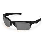 AvimaBasics Polarized Sports Sunglasses for Men Women Driving Unbreakable Shades (Black Matte Frame with Black Lens)