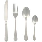 Salter BW12426EU7 Richmond 24-Piece Cutlery Set - 18/10 Stainless Steel Flatware Set, Service for 6, Silverware Set Includes Six Knives, Forks, Tablespoons and Teaspoons, 50 Year Guarantee, Silver