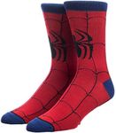 Marvel Comics Spiderman Suit Up Costume Crew Socks