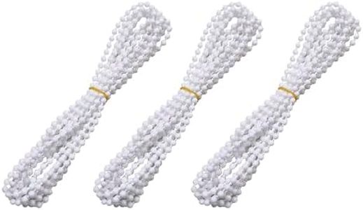 Luanxu Roller Blind Chain for Roller Roman Venetian Honeycomb Vertical Zebra Blind Chain Cords (3 Meters Continuous Blind Chain (3 Pack))