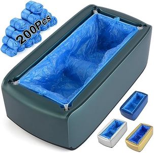 LYSHIYI Shoe Covers Machine Automatic Shoe Cover Dispenser with 200pcs Disposable Plastic Shoe Cover for Home, Office, Supermarket, Factory, Hospital (Green)