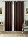 Home Fashion Wide Width Thermal Insulated Blackout Curtain   Antique Bronze Grommet