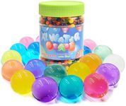 1800Pcs Large Water Gel Beads Non Toxic, Jumbo Water Gel Beads Rainbow Mix Growing Balls for Vase Filler, Wedding and Home Decoration